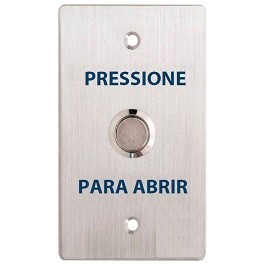 PBK-822 Botoeira de Requisição de Saída para embutir, perfil 4X2", Inox, NA