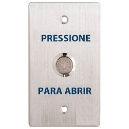 Botoeira de Requisição de Saída Vault PBT020B2 - espelho 4x2"