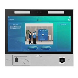 ZK FaceKiosk H13C - Painel de Cadastro de Visitantes com Reconhecimento Facial, Biometria Digital, RFID e QRCode