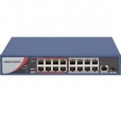 Switch Hikvision DS-3E0318P-E/M com 18 portas Ethernet, 2xUplinks Gigabit + 16xPoE Fast