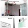 Fechadura eletroimã + suporte U p/ porta de vidro